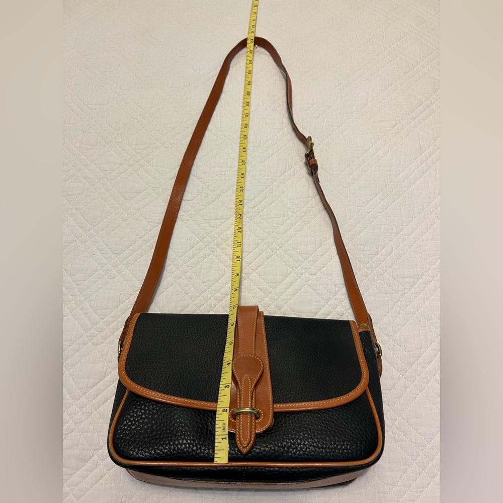 Dooney & Bourke Black All Weather Leather Shoulder/Cross Body Bag